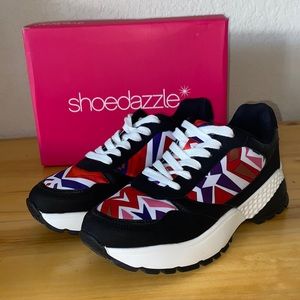 Shoedazzle Sneakers size 8 Multi-color